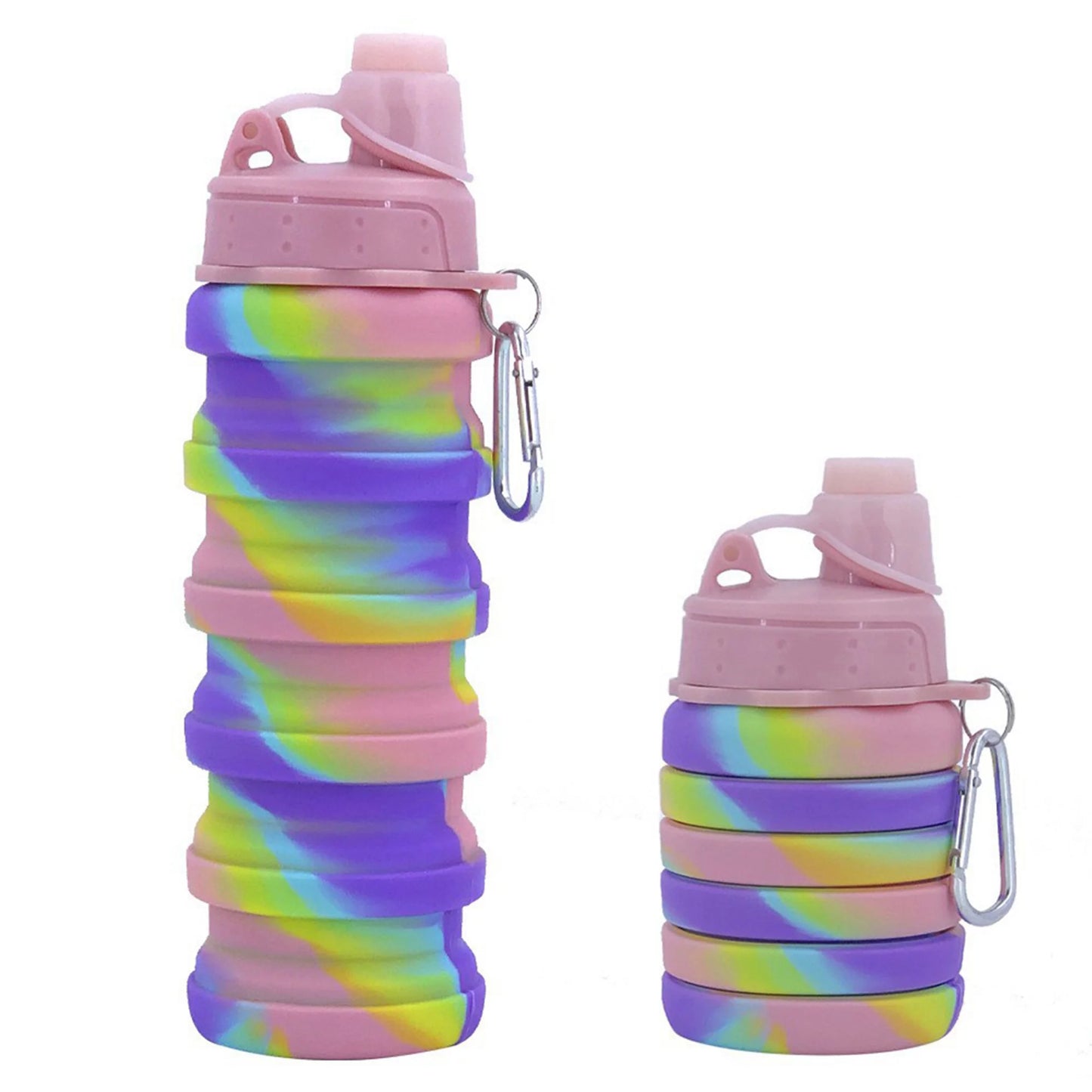 foldable silicon water bottle